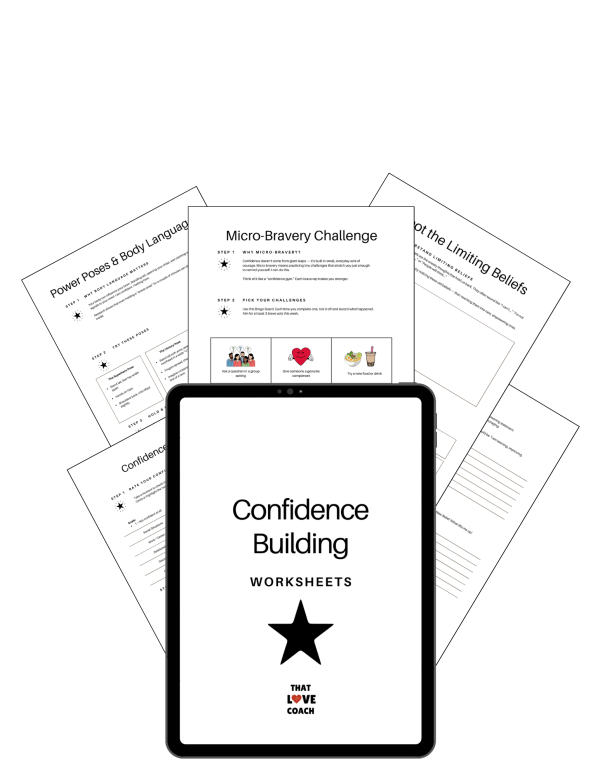 Confidence Building Worksheets – That Love Coach